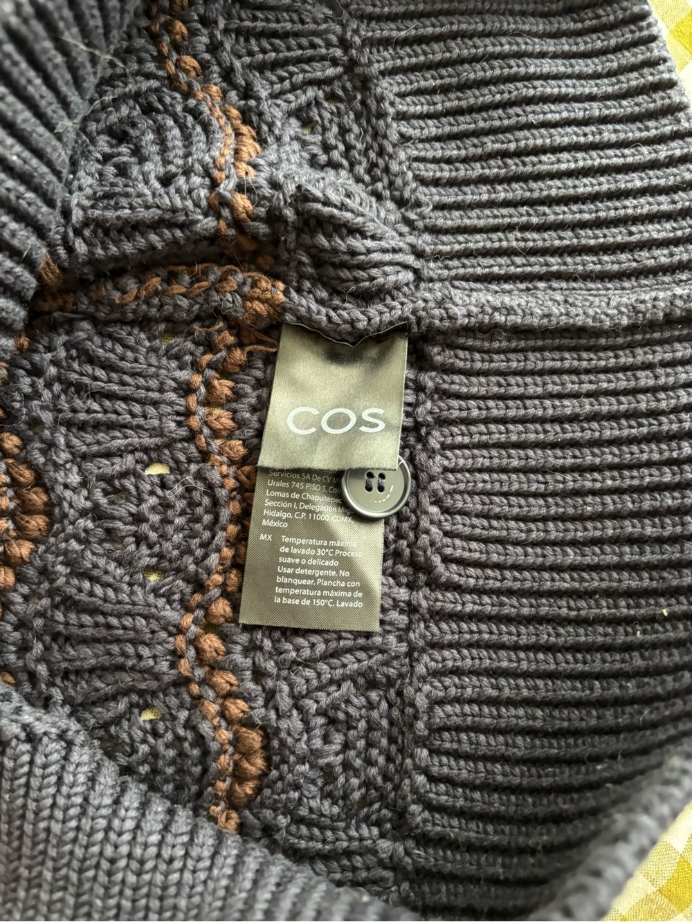 COS Pointelle-Knit Short Sleeve Cardigan - Picture 4 of 6